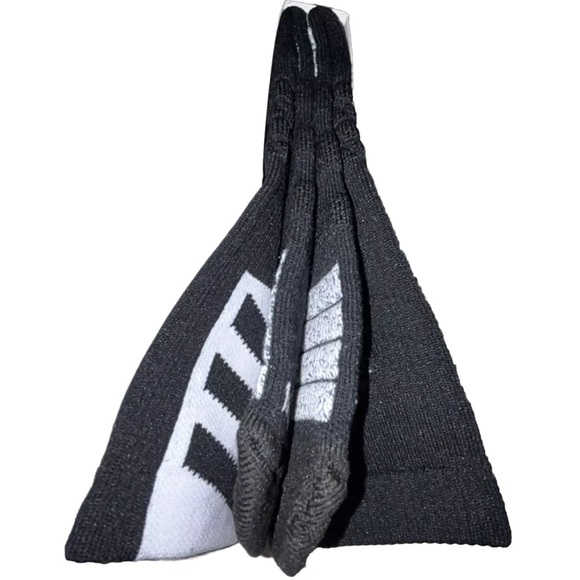 Adidas Creator 365 Basketball Crew Socks 1 Pair Men 12-16 Black w White Logo NEW - Picture 6 of 11